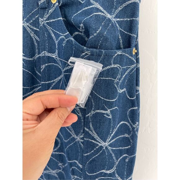 AVEC LES FILLES Embroidered Midi Skirt Size X-Large NWOT - Picture 3 of 8